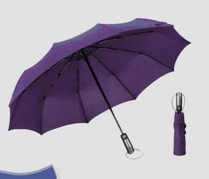 Windproof Auto Luxury Umbrella for Rain, Black Coating - www.Shopthatapp.com