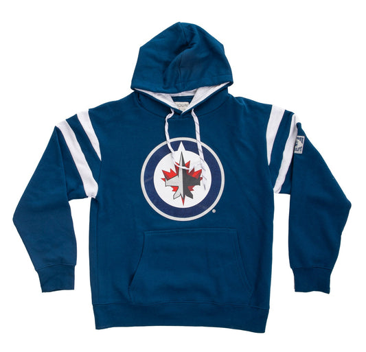 Winnipeg Jets Varsity Retro Style Hoodie - www.Shopthatapp.com
