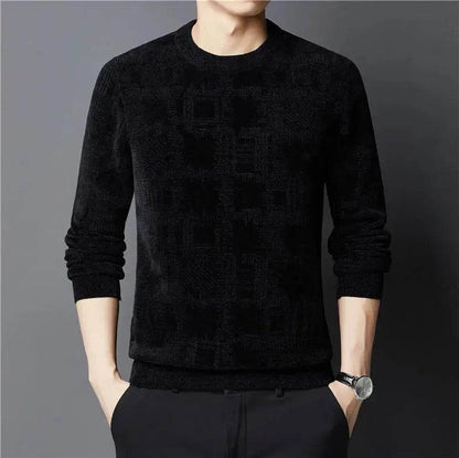 Winter Fleece-lined Chenille Pullover Sweater For Men - www.Shopthatapp.com #
