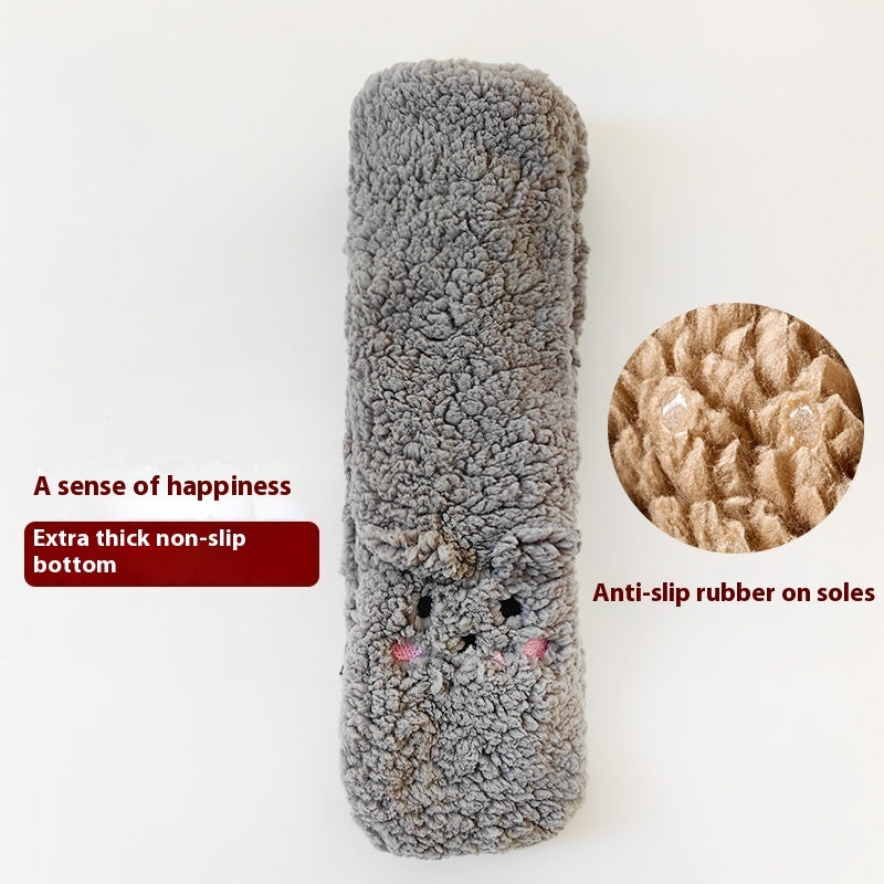 Winter Floor Socks Velvet Thicken Warm Coral Velvet Cute Socks Japanese-style Home Footwear Non-slip Socks New Year Gifts Winter Gadgets - www.Shopthatapp.com