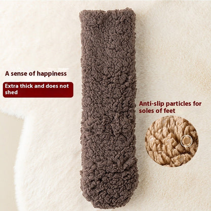 Winter Floor Socks Velvet Thicken Warm Coral Velvet Cute Socks Japanese-style Home Footwear Non-slip Socks New Year Gifts Winter Gadgets - www.Shopthatapp.com