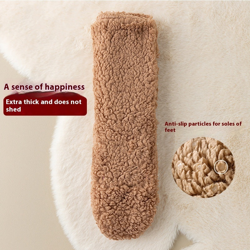 Winter Floor Socks Velvet Thicken Warm Coral Velvet Cute Socks Japanese-style Home Footwear Non-slip Socks New Year Gifts Winter Gadgets - www.Shopthatapp.com