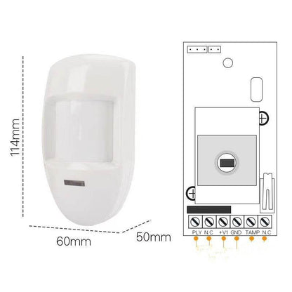 Wired Pir Motion Sensor Passive Infrared Detector Wall Mounted Warning Alarm Relay Home Security System - www.Shopthatapp.com #