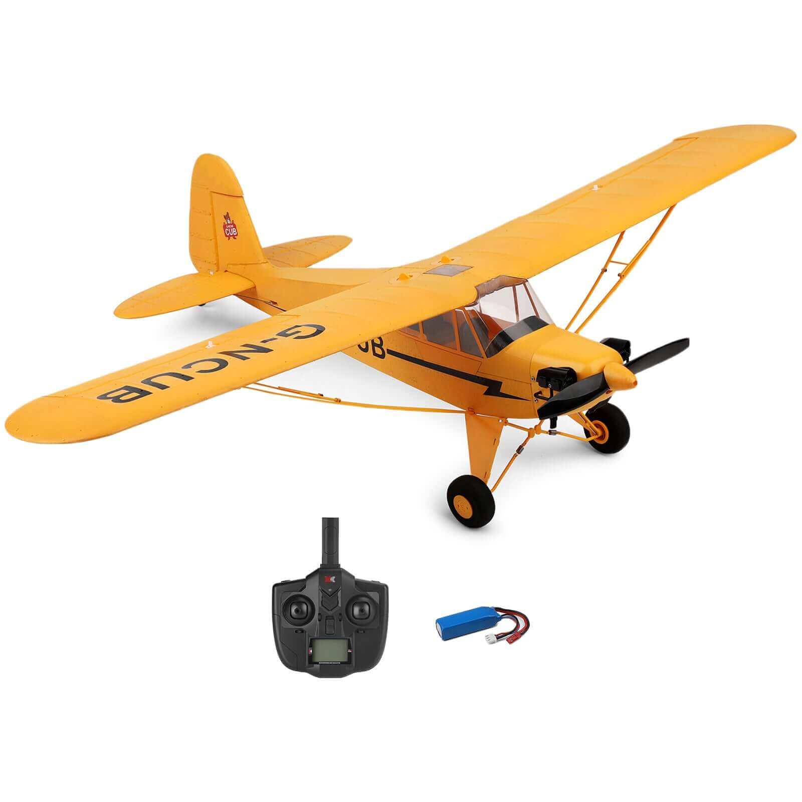 Wltoys XK A160 RC Airplane 2.4GHz 4CH Brushless Motor Stunt Aircraft - Yellow - www.Shopthatapp.com #