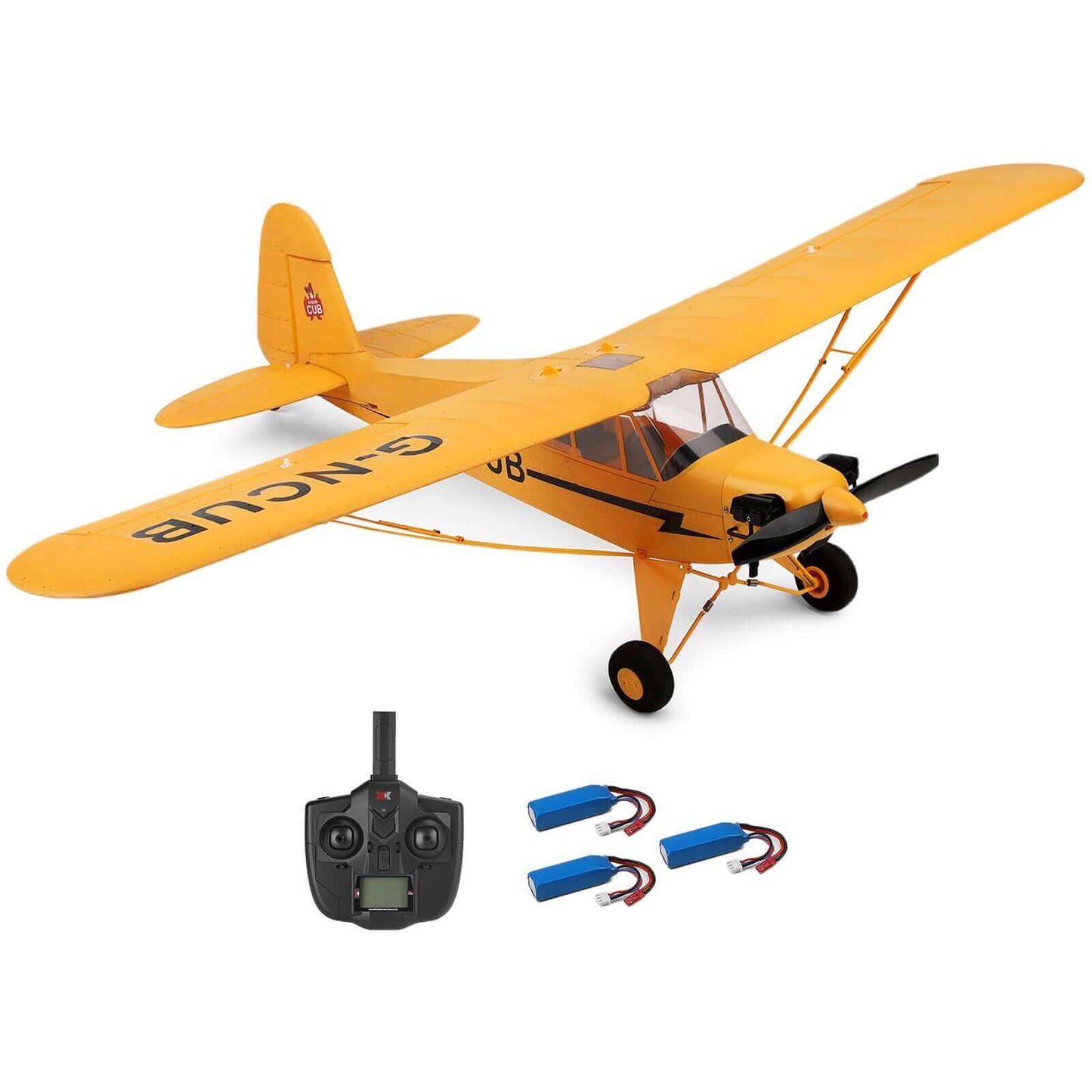 Wltoys XK A160 RC Airplane 2.4GHz 4CH Brushless Motor Stunt Aircraft - Yellow - www.Shopthatapp.com #