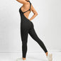 Woman's Zippered Sleeveless Stretch Shapewear Sports wear Jumpsuit - www.Shopthatapp.com