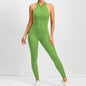 Woman's Zippered Sleeveless Stretch Shapewear Sports wear Jumpsuit - www.Shopthatapp.com