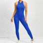 Woman's Zippered Sleeveless Stretch Shapewear Sports wear Jumpsuit - www.Shopthatapp.com