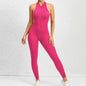 Woman's Zippered Sleeveless Stretch Shapewear Sports wear Jumpsuit - www.Shopthatapp.com