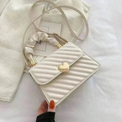 Women Handbags Fashion Chain Shoulder Bags With Love Metal Design - www.Shopthatapp.com