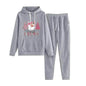 Women Loose Plus Size Long Sleeve Christmas Hoodie Outfit set 2pcs - www.Shopthatapp.com