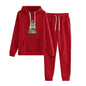 Women Loose Plus Size Long Sleeve Christmas Hoodie Outfit set 2pcs - www.Shopthatapp.com