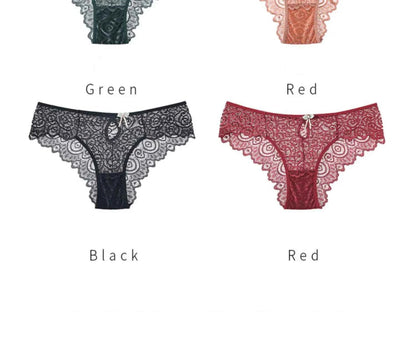 Women Sexy Underpants Lace Panties Low-waist Underwear Briefs Female Breathable Lingerie Temptation Hollow Out Intimates Panty - www.Shopthatapp.com #