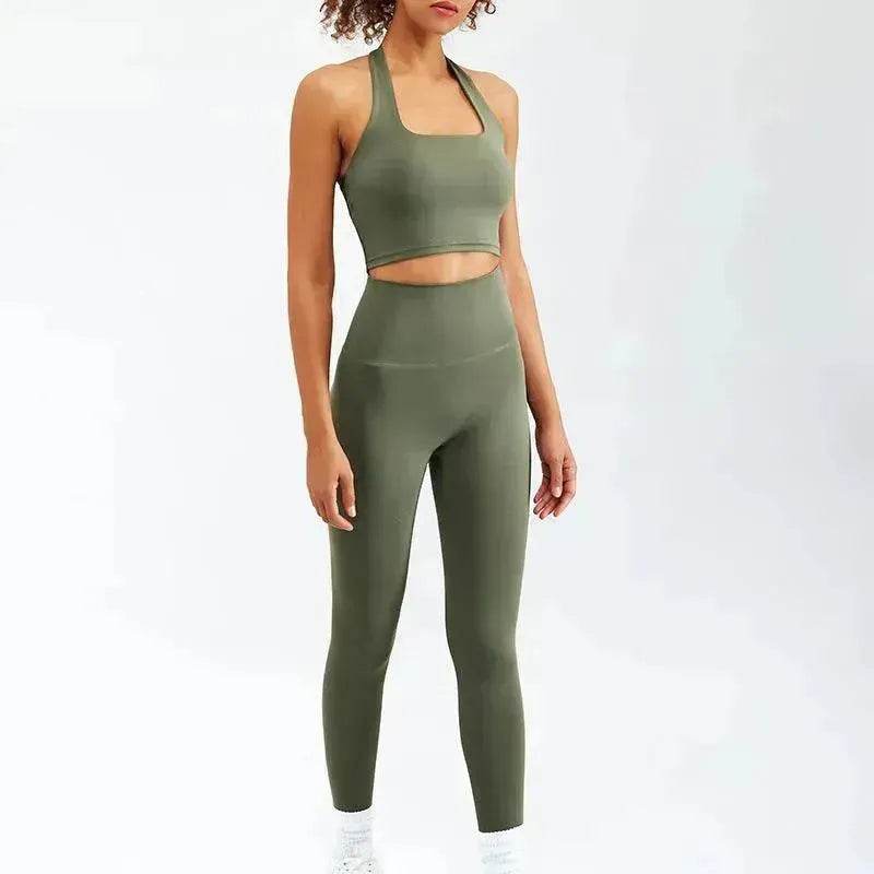 Women Yoga Zipper Long-sleeved Gym Exercise Fitness Suit - www.Shopthatapp.com #
