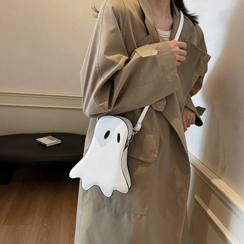Women's Halloween Ghost Kid Messenger Bag - www.Shopthatapp.com #