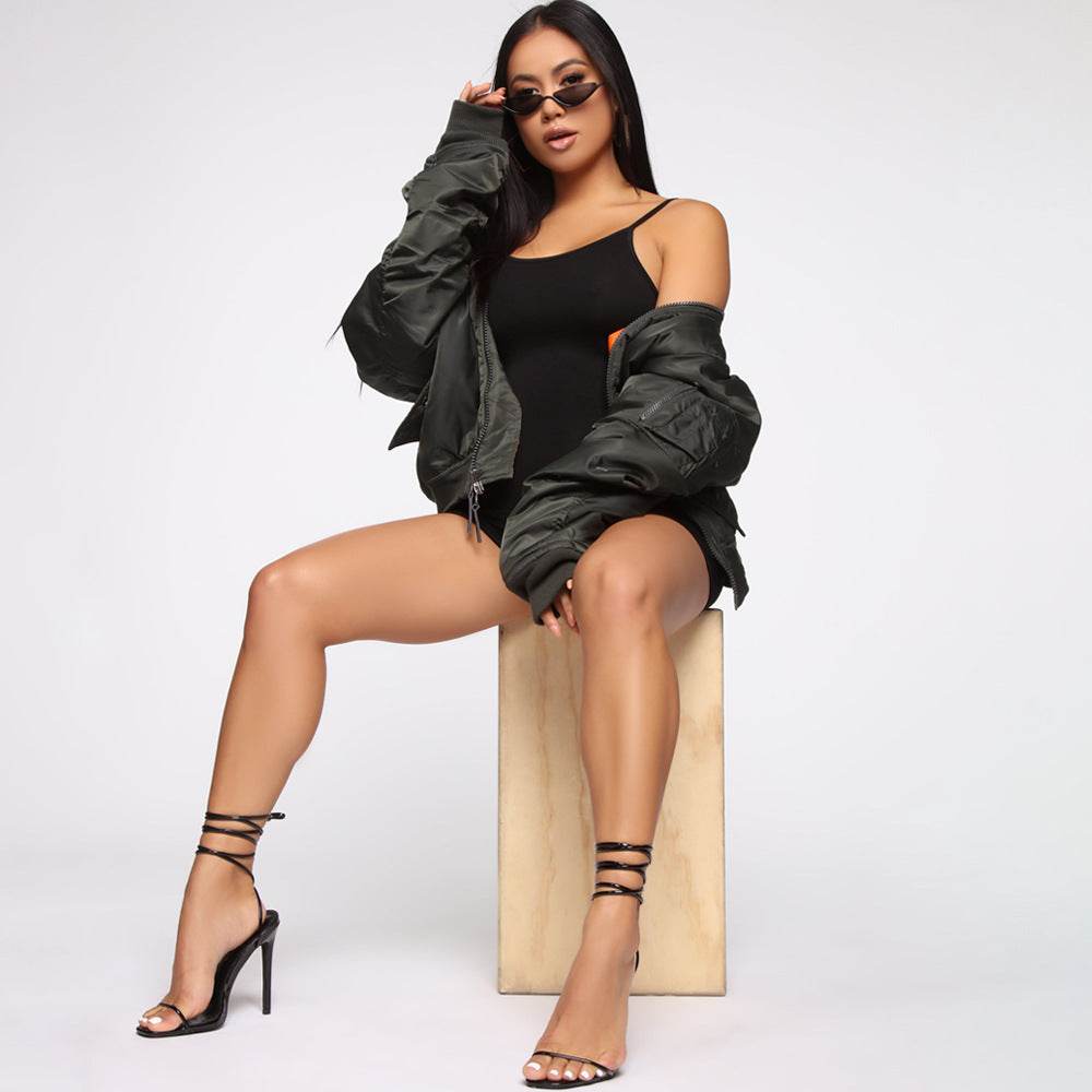 Women's One piece Athleisure wear Sleeveless Suspender Workout Yoga Short Jumpsuit - www.Shopthatapp.com #