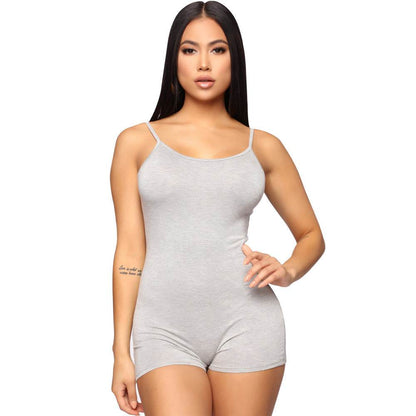 Women's One piece Athleisure wear Sleeveless Suspender Workout Yoga Short Jumpsuit - www.Shopthatapp.com #