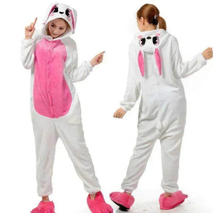 Women's One-piece Cartoon Animal Pajamas - www.Shopthatapp.com #