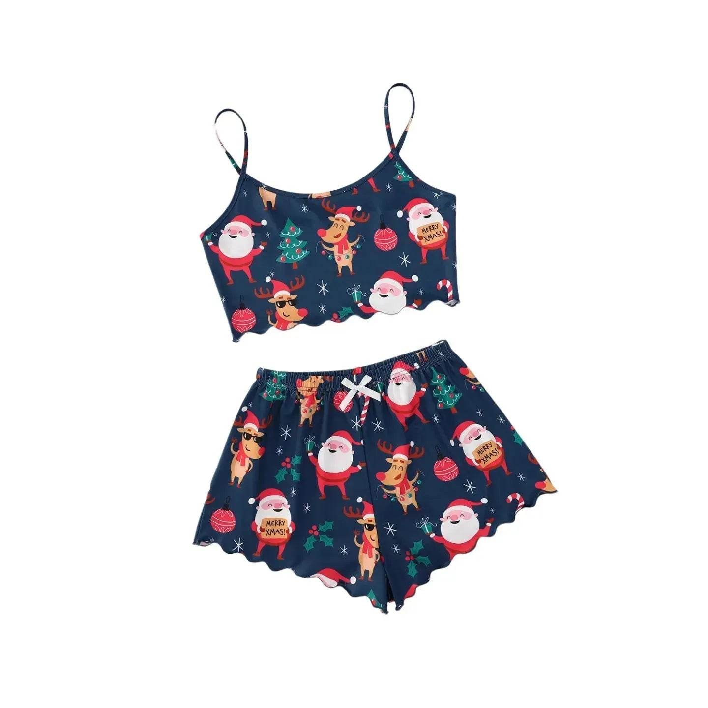 Women's Spaghetti Straps Sleeveless Pajamas - www.Shopthatapp.com #