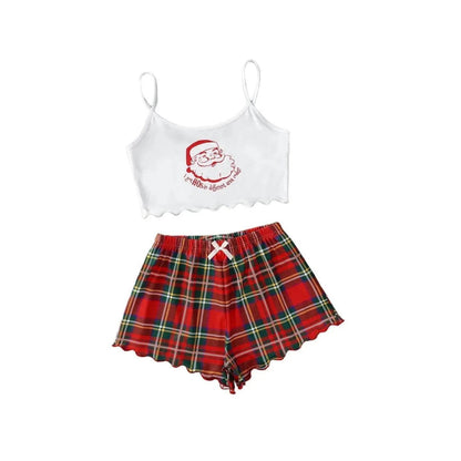 Women's Spaghetti Straps Sleeveless Pajamas - www.Shopthatapp.com #