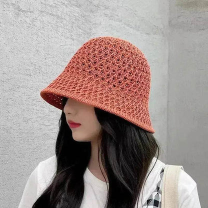 Women's Spring And Summer Hollow Sun Protection Hat - www.Shopthatapp.com #