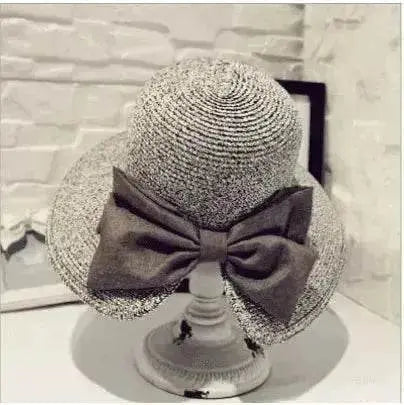Women's Stylish Big Bow Split Summer Beach Sunshade Hat - www.Shopthatapp.com #