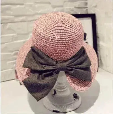 Women's Stylish Big Bow Split Summer Beach Sunshade Hat - www.Shopthatapp.com #