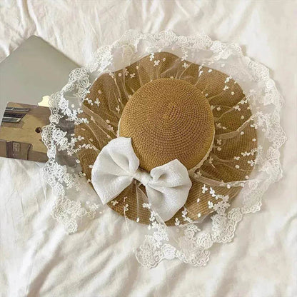 Women's Summer Bowknot Sun Hat - www.Shopthatapp.com #