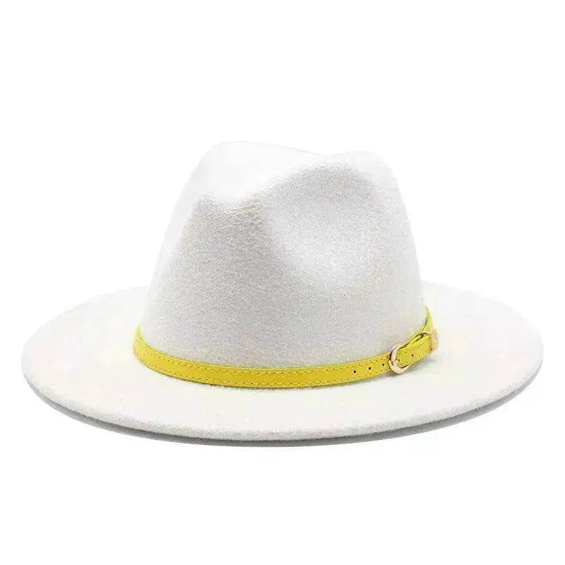 Women's Woolen Big Brimmed Jazz Felt Style Hat - www.Shopthatapp.com #