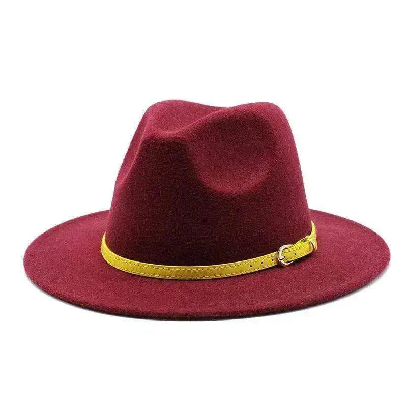 Women's Woolen Big Brimmed Jazz Felt Style Hat - www.Shopthatapp.com #