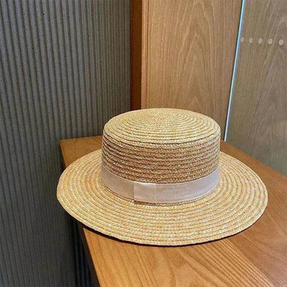 Women's Woven Raffia Straw Sunshade Hat - www.Shopthatapp.com #
