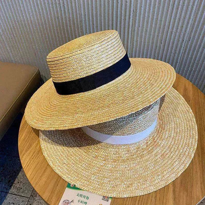 Women's Woven Raffia Straw Sunshade Hat - www.Shopthatapp.com #