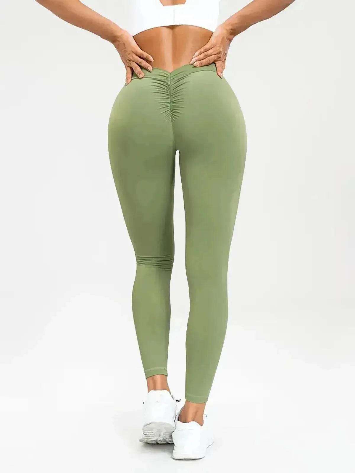 Women's Yoga Pants High Waist Lift High Elastic Tight Fitness Trousers - www.Shopthatapp.com #