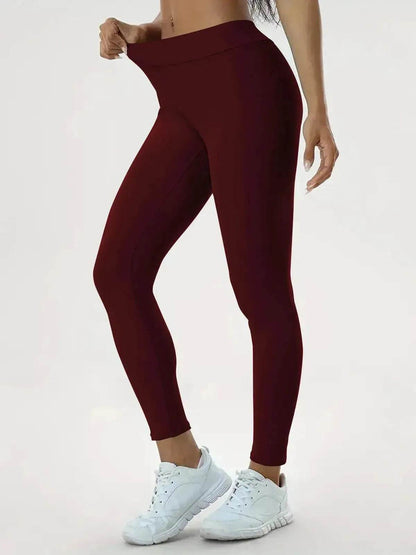 Women's Yoga Pants High Waist Lift High Elastic Tight Fitness Trousers - www.Shopthatapp.com #