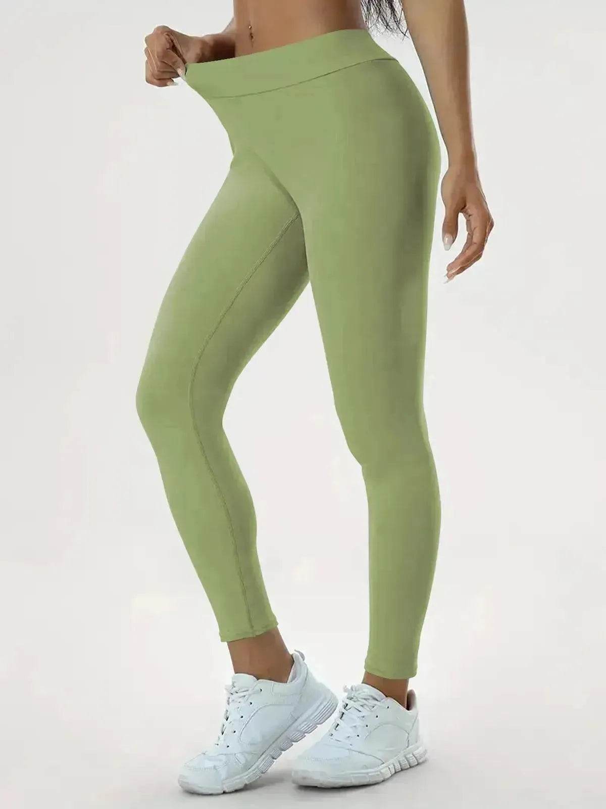 Women's Yoga Pants High Waist Lift High Elastic Tight Fitness Trousers - www.Shopthatapp.com #