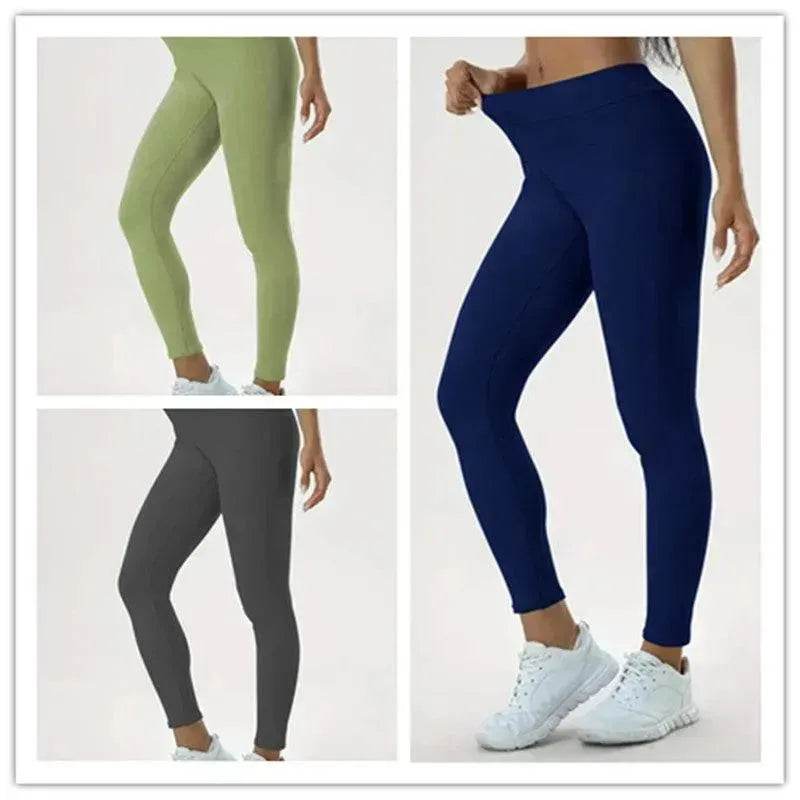 Women's Yoga Pants High Waist Lift High Elastic Tight Fitness Trousers - www.Shopthatapp.com #