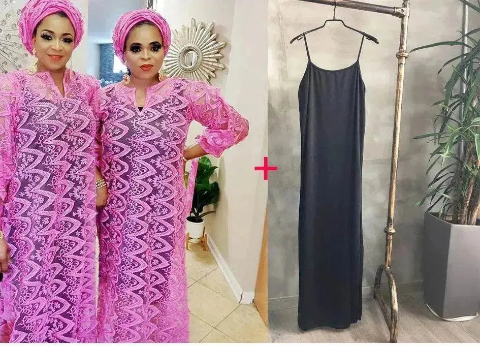 Women's Arab  Style Loose Lace Long Dress - www.Shopthatapp.com