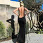 Women's Backless Charming Strap Slim Dress Tube Top Halter Dress Club Party Beach Outfits Summer - www.Shopthatapp.com