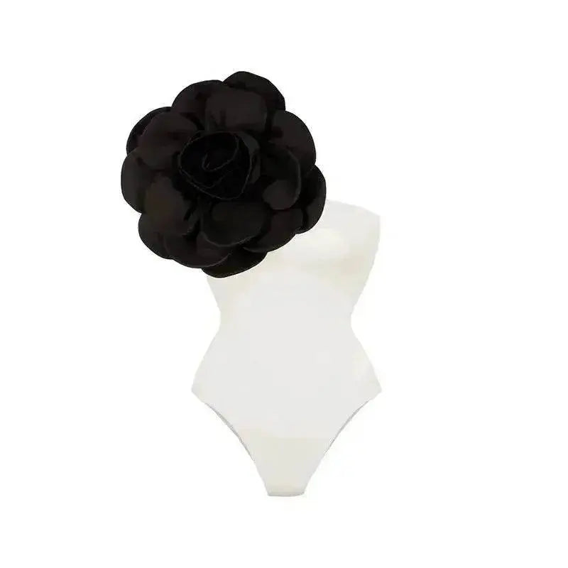 Women's Big Flower High Quality One-piece Swimsuit All-matching Women - www.Shopthatapp.com