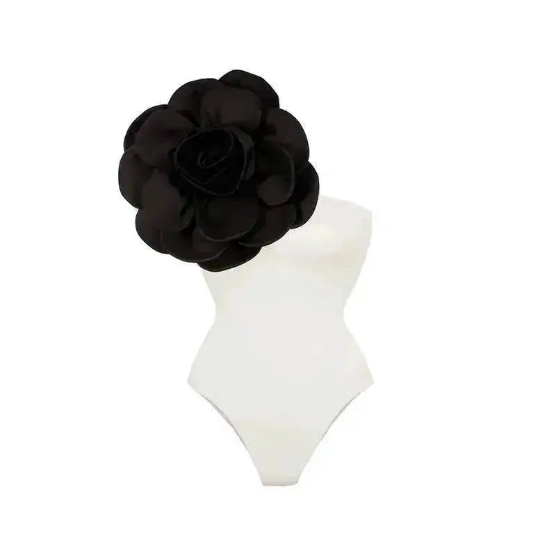 Women's Big Flower High Quality One-piece Swimsuit All-matching Women - www.Shopthatapp.com