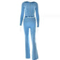 Women's Comfortable Hoodie Leisure Charming Long Sleeve Sweater And High Waist Long Pants Suit - www.Shopthatapp.com