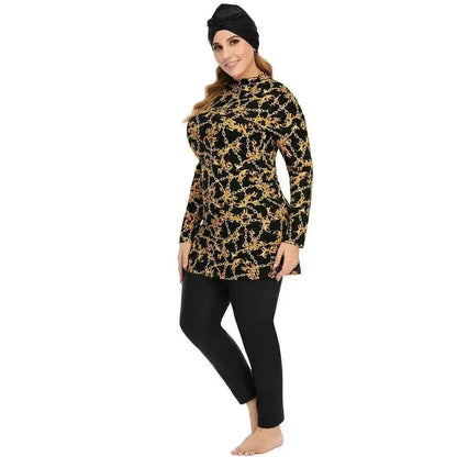 Women's Conservative Swimsuit, Floral Print, Women's Arab  Swimsuit - www.Shopthatapp.com