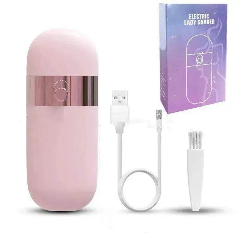 Women's Electric USB Charging & dry battery Double blade body Shaver - www.Shopthatapp.com
