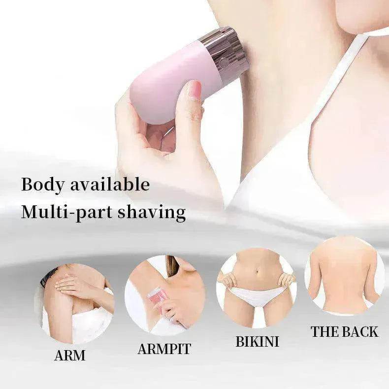 Women's Electric USB Charging & dry battery Double blade body Shaver - www.Shopthatapp.com