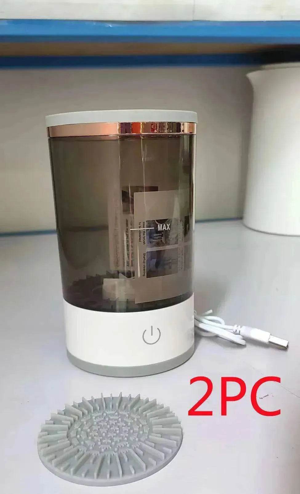 Women's Eye Shadow Brush Cleaning Tool Portable Electric Makeup Brush Cleaner Machine - www.Shopthatapp.com