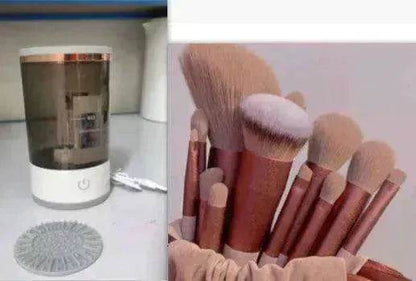 Women's Eye Shadow Brush Cleaning Tool Portable Electric Makeup Brush Cleaner Machine - www.Shopthatapp.com