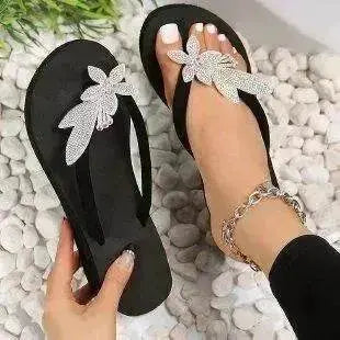 Women's Fashion Cloth Upper Slippers - www.Shopthatapp.com