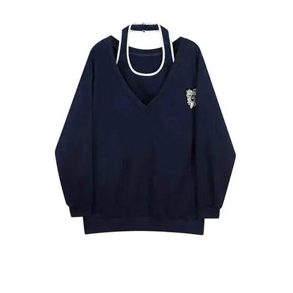 Women's Fashion Loose Mid-length Jacket Lining Set - www.Shopthatapp.com