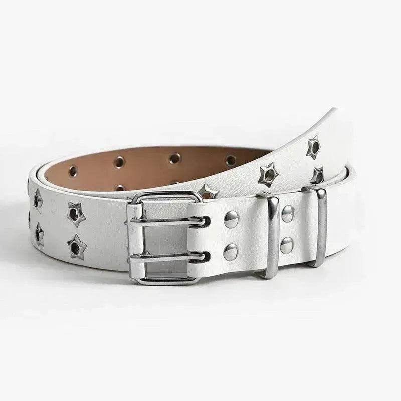 Women's Fashion Stars Decorative Double row Belt - www.Shopthatapp.com