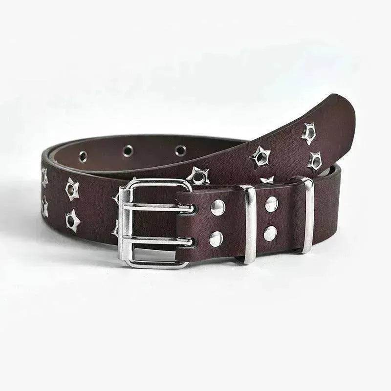 Women's Fashion Stars Decorative Double row Belt - www.Shopthatapp.com